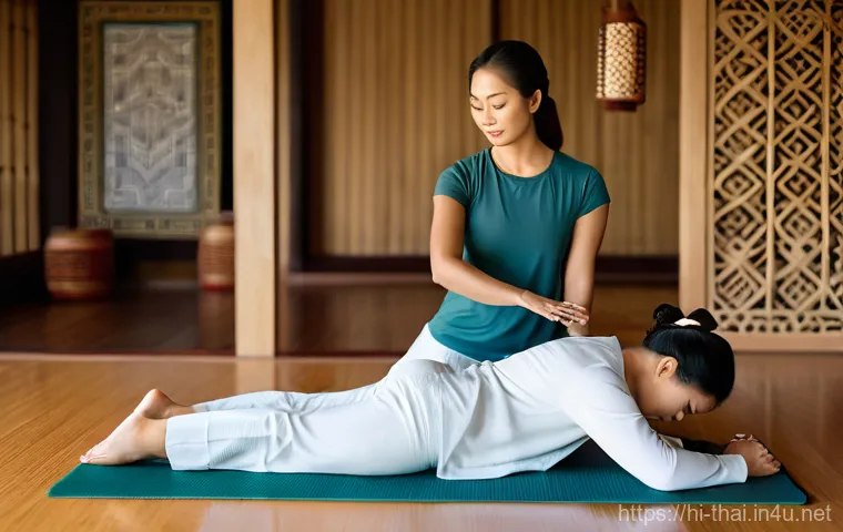 태국 마사지 종류 - Prompt 1: Traditional Thai Massage for Flexibility and Energy**