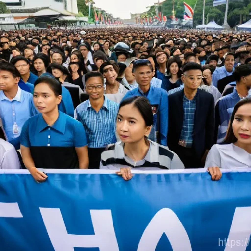 태국의 최신 정치 이슈 - **Image Prompt 1: The Rising Tide of Youth in Thai Politics**
    A dynamic, wide-angle shot of a la...