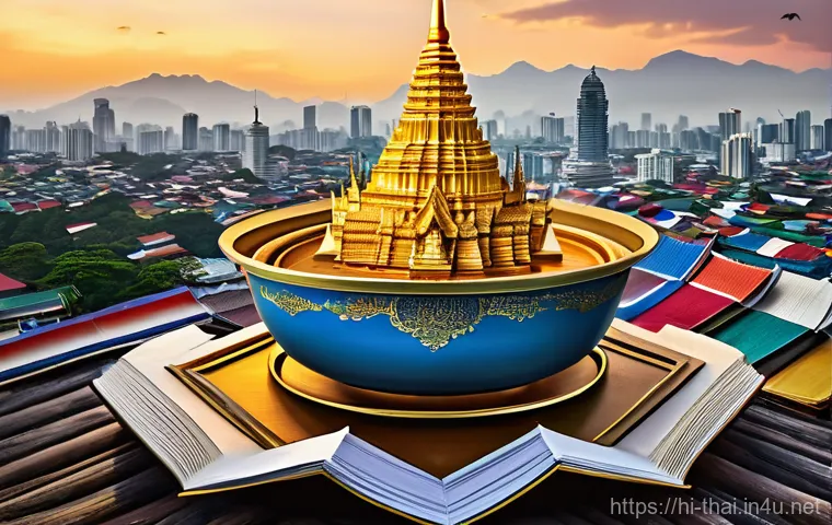 태국의 최신 정치 이슈 - **Image Prompt 2: Economic Concerns and Hope for Stability in Thailand**
    A bustling yet contempl...