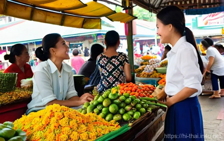 태국의 언어학 연구 - **Prompt:** A modern, dynamic image depicting a diverse young adult learning Thai language using adv...