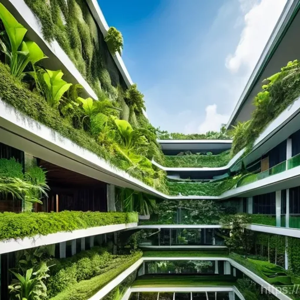 태국의 최신 건축 프로젝트 - **Prompt for a Sustainable Urban Oasis in Thailand:**
"A stunning, futuristic green building int...