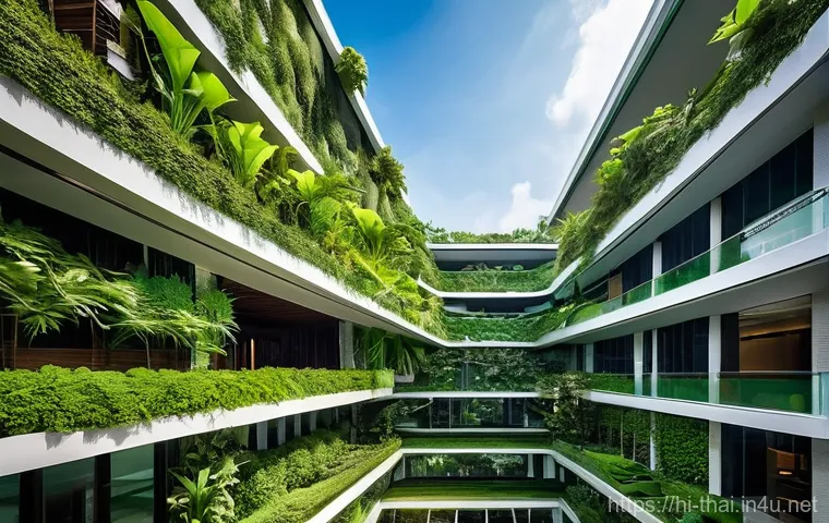 태국의 최신 건축 프로젝트 - **Prompt for a Sustainable Urban Oasis in Thailand:**
    "A stunning, futuristic green building int...