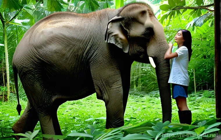 태국의 야생 생태 보호 - **Prompt 1: Threat of Habitat Loss for Thai Elephants**
    A poignant image featuring a majestic ad...