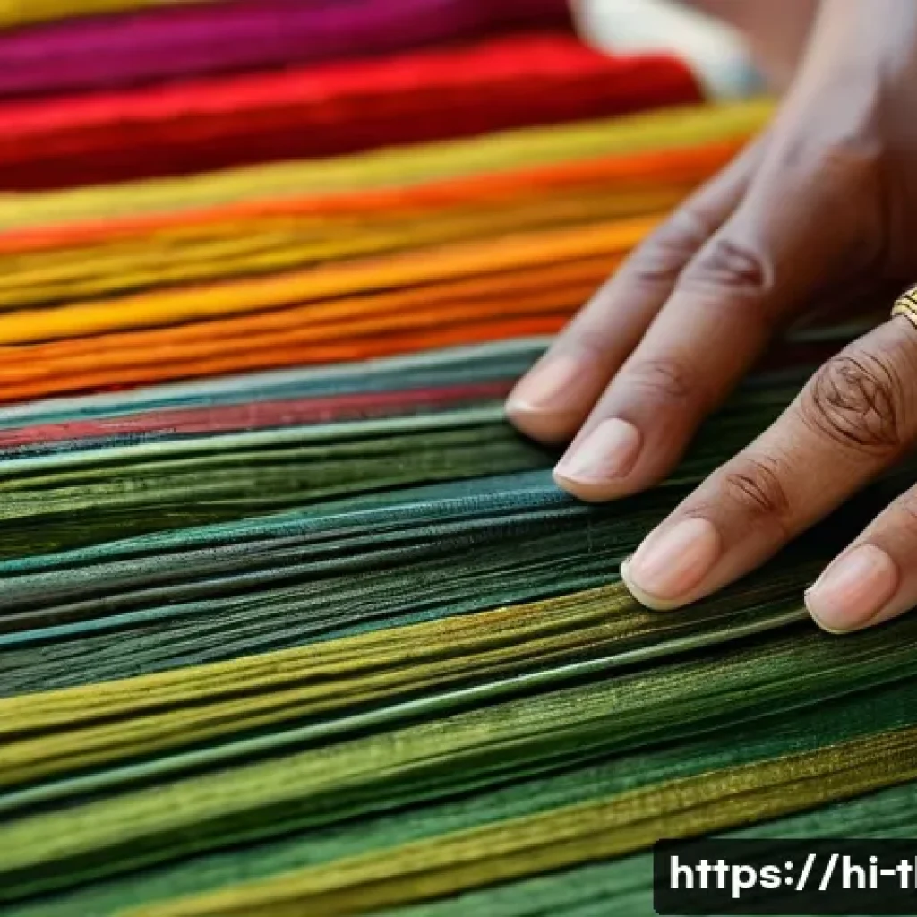 태국의 실크 산업 - Image Prompt 1: The Art of Thai Silk Weaving**